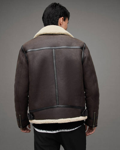 Rhys Zip Up Shearling Jacket