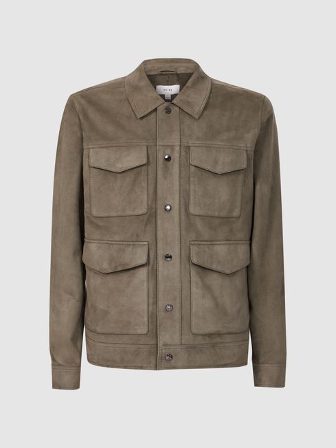 SUEDE POCKET FRONT JACKET