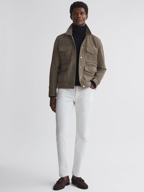 SUEDE POCKET FRONT JACKET