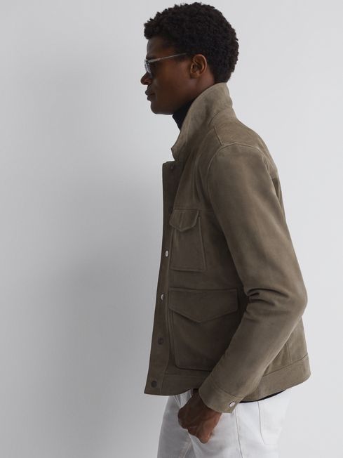 SUEDE POCKET FRONT JACKET