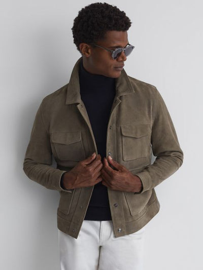 SUEDE POCKET FRONT JACKET