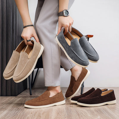 Flat-bottomed Slip-on Casual Large Size Men's Shoes