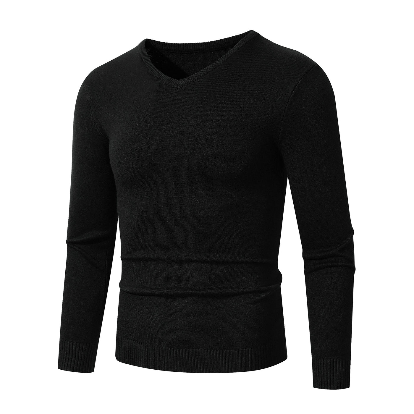 European And American Casual Long-sleeve V-neck Sweater Base Layer