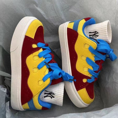 Platform Sneakers Thick Sole Lightweight Comfortable Breathable Casual Shoes