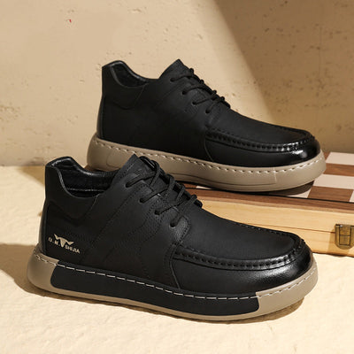 New Autumn Business Formal Shoes Men's British Mid-top