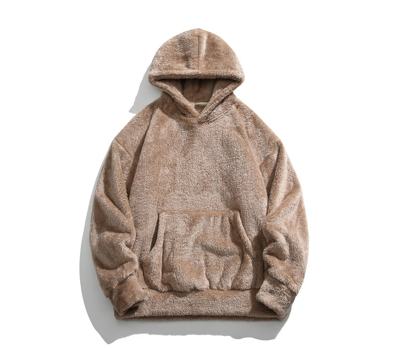 Men's Retro Double-sided Velvet Thickened Hoodie