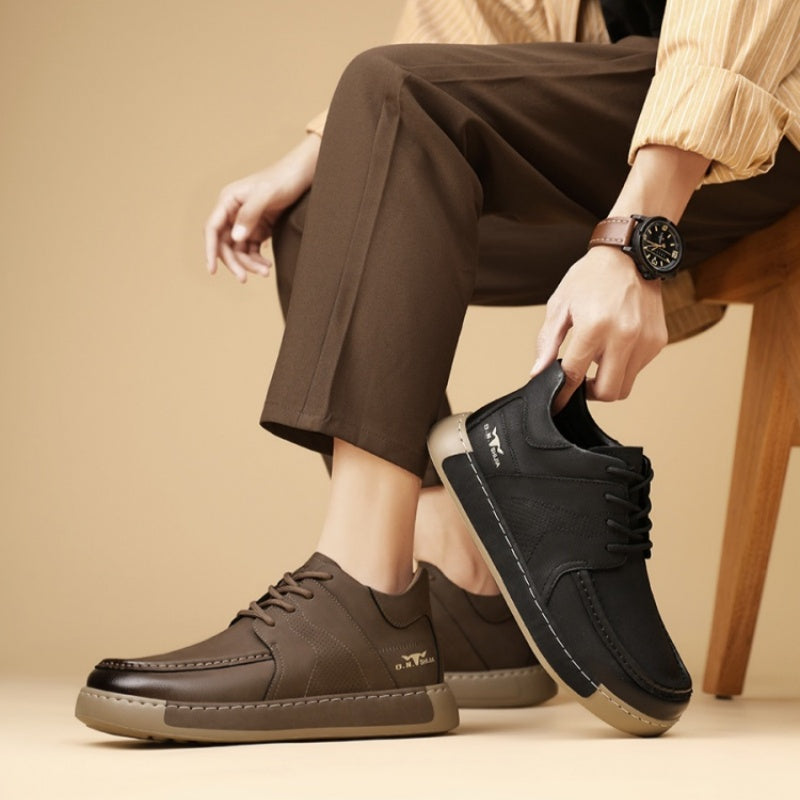 New Autumn Business Formal Shoes Men's British Mid-top