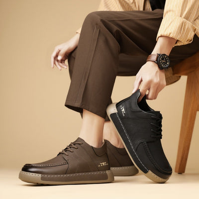 New Autumn Business Formal Shoes Men's British Mid-top