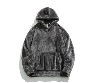 Men's Retro Double-sided Velvet Thickened Hoodie