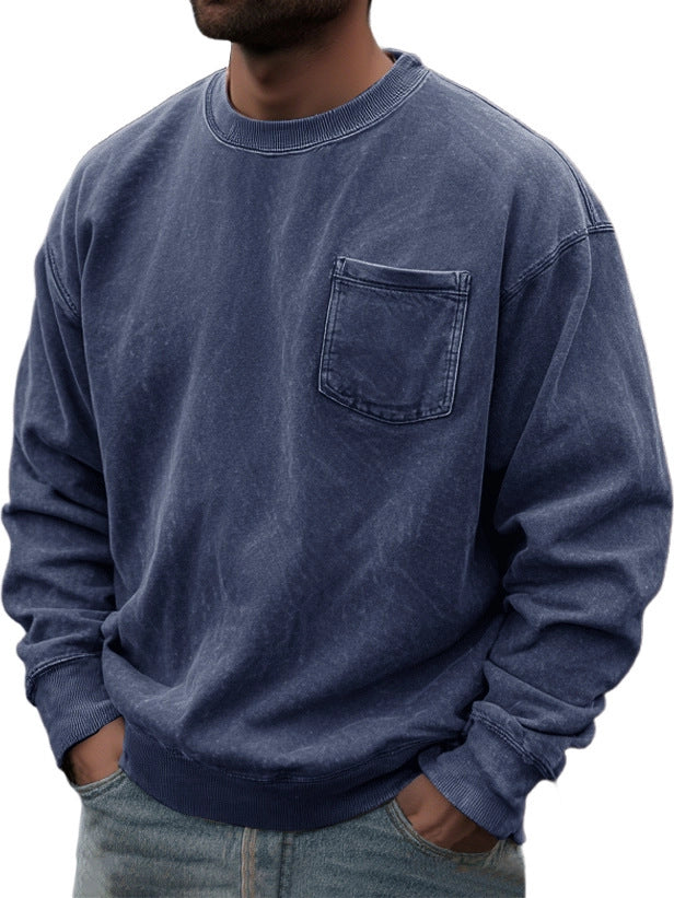 Men's Pullover Round Neck Long Sleeves Sweater