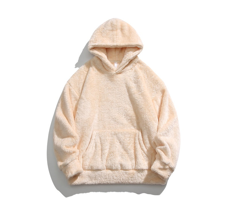 Men's Retro Double-sided Velvet Thickened Hoodie